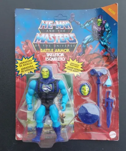 Esqueleto Battle Armor Skeletor - Masters of the Universe Origins - Lacrado - Hasbro 