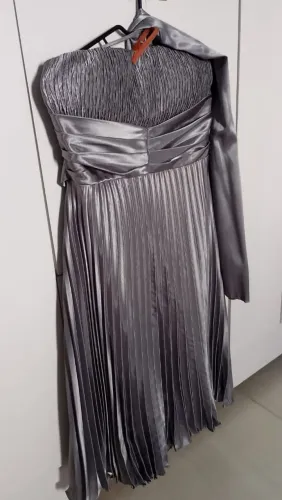 Vestido de festa prata - Tamanho M