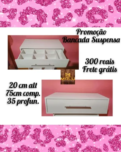 Bancada Suspensa para Organização - Frete Grátis!