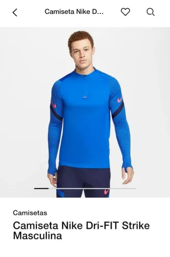 Conjunto Nike Dri-FIT Strike Masculina Azul (P)