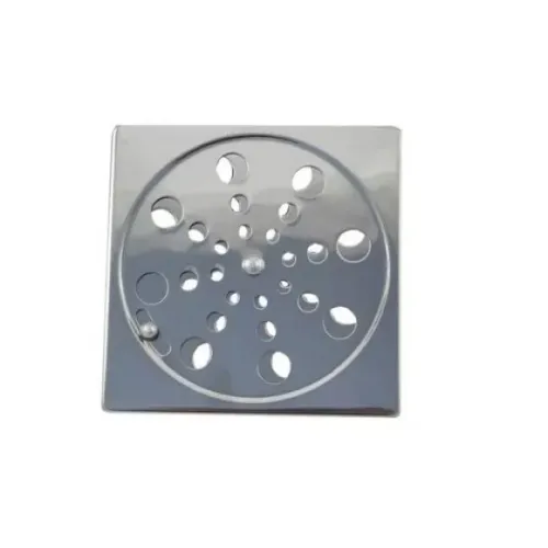 Ralo Quadrado Inox para Banheiro 15 cm
