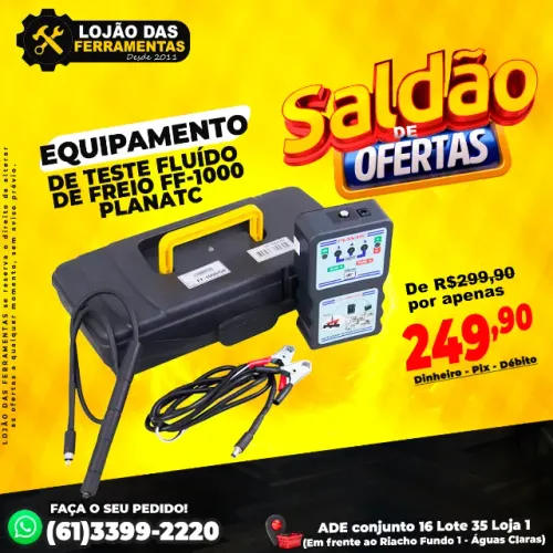 Equipamento de Teste Fluído de Freio FF-1000 Planatc