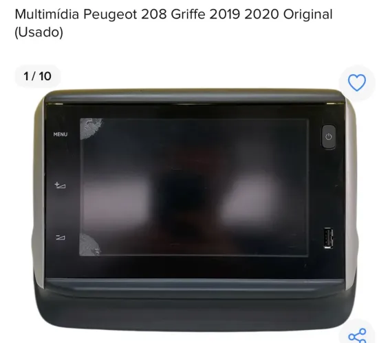 Multimídia Peugeot 208 Griffe 2019/2020 Original