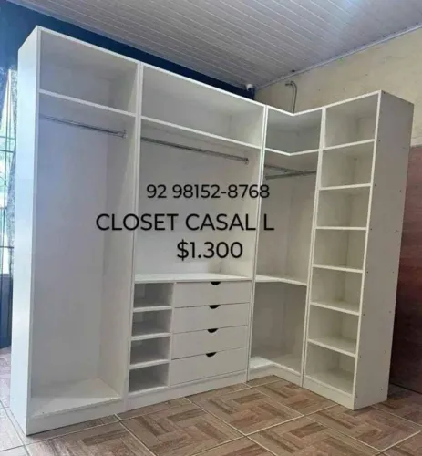 Closets em MDF 100%