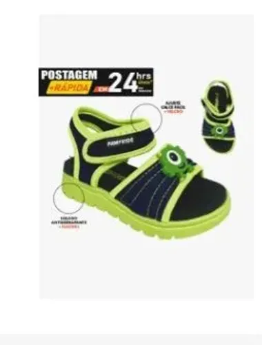 Sandália infantil unisex 