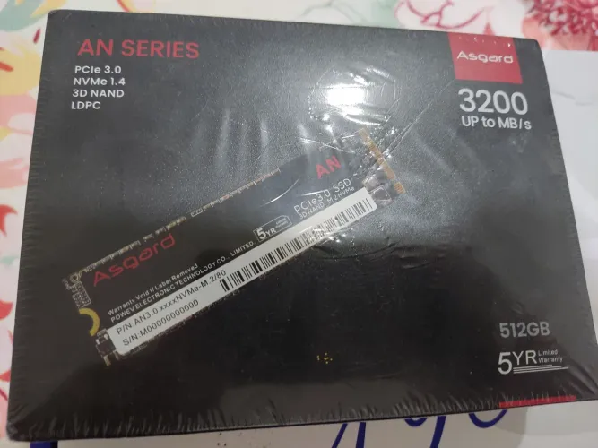 SSD Asgard 512GB NVMe PCIe 3.0 3200B/s