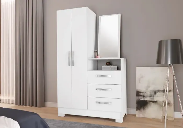Guarda Roupa Cômoda NT 5165 Notável Branco - Entrega Rápida!