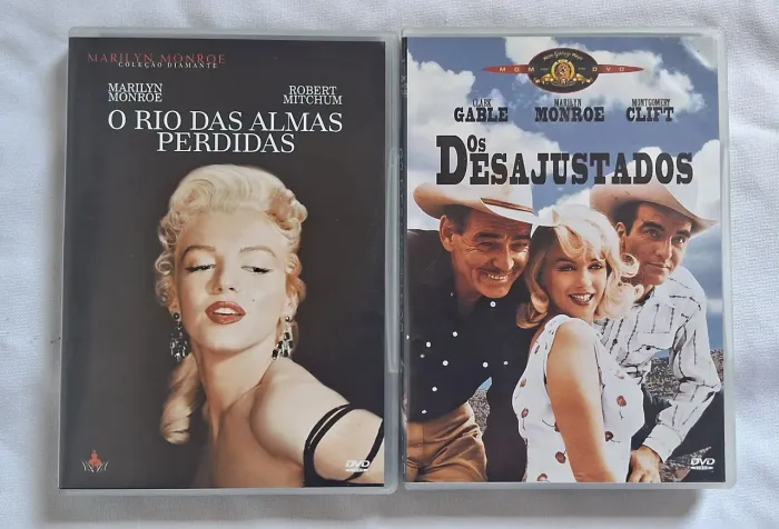 DVDs - O Rio das Almas Perdidas e Os Desajustados - Marilyn Monroe
