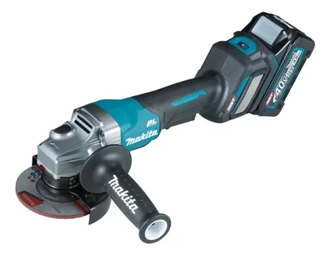 Esmerilhadeira Makita Angular A Bateria 115mm 2 Bateria Cor Verde