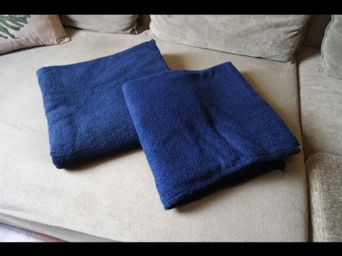 R$70,00 O PAR! MANTAS CASAL MICROFIBRA. USADAS SOMENTE 1X. LAVADAS, CHEIROSAS. EXCELENTE!