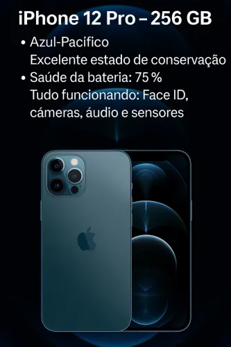 ? iPhone 12 Pro 256GB - IMPECÁVEL! ?