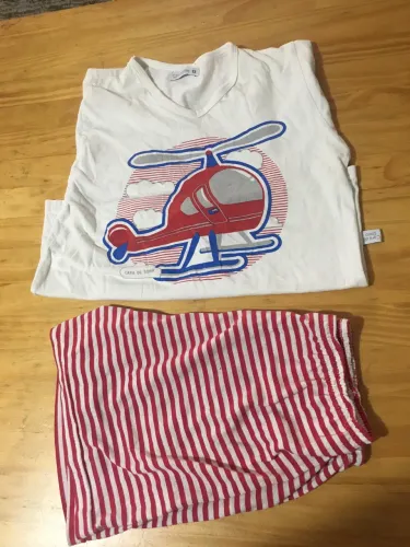 Pijama Helicóptero infantil tamanho 8