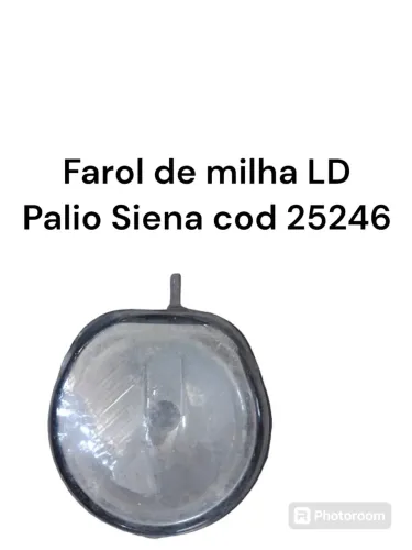 Farol De Milha Lado Direito Fiat Palio Siena Cod 25246