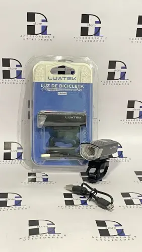 Luz de bicicleta bike dianteira recarregável 3 modos de luz