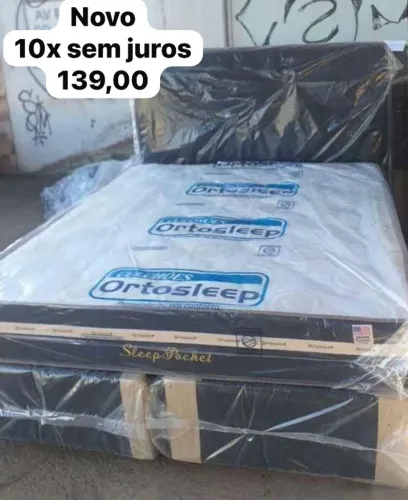 Cama box colchão novo hoje