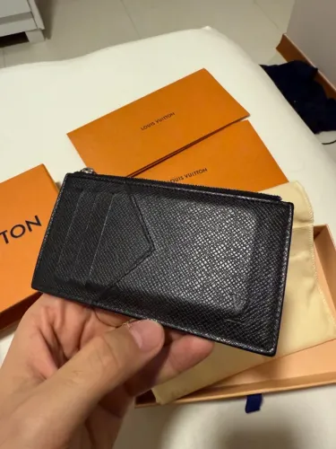 Porta-Cartão e Moedas Louis Vuitton Monogram Eclipse - Original