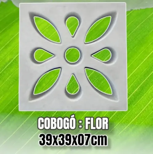 Cobogó Flor 39x39x7cm - Decoração para seu Jardim