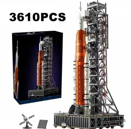 BLOCOS DE MONTAR FOGUETE ARTEMIS NASA 10341 COM 3601 PEÇAS MARCA MEGA TIPO LEGO