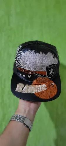 Boné Raiders anos 90 Bordado Colecionável