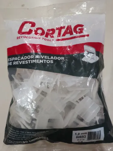 Espaçador Nivelador Cortag 1.0 mm - 50 unidades