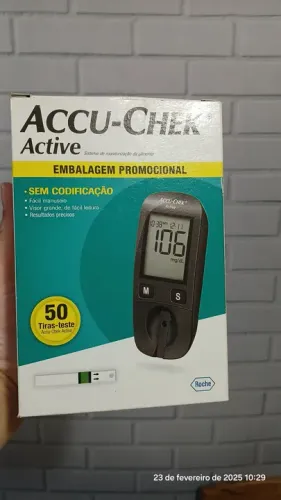 Aparelho de Medição de Glicose Accu-Chek Active - Usado