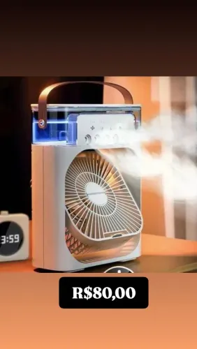 Ventilador e Climatizador Portátil com Design Moderno/ MEGA PROMOÇÃO 