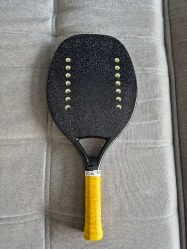 Raquete de Beach Tennis Preta Carbono 3k