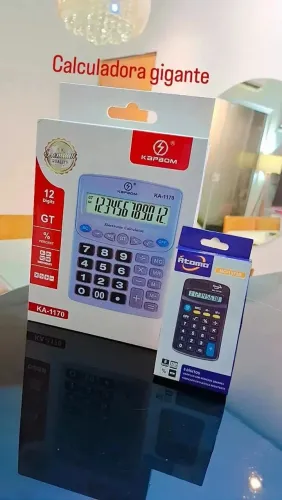 Calculadora gigante 38,00 Calculadora pequena 9,50