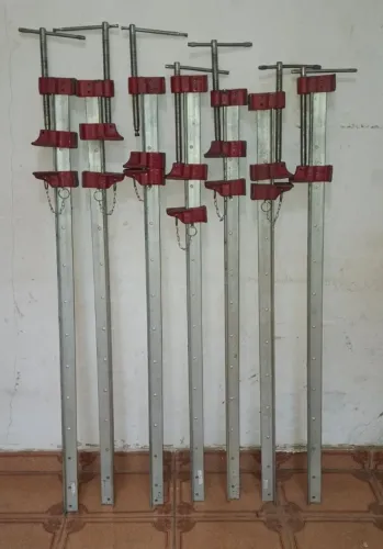 Grampo Barra T Tipo T 1 Metro / Sargento/ Kit com 6-1