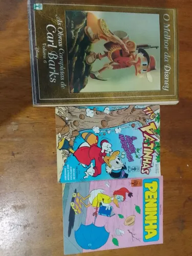 Gibi tio patinhas o melhor da Disney e mais o Peninha número 13 e tio patinhas da Abril 33