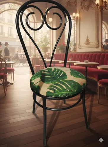 Cadeira de ferro antiga