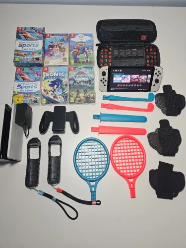 Nintendo Switch OLED + Jogos e Acessórios em perfeito estado