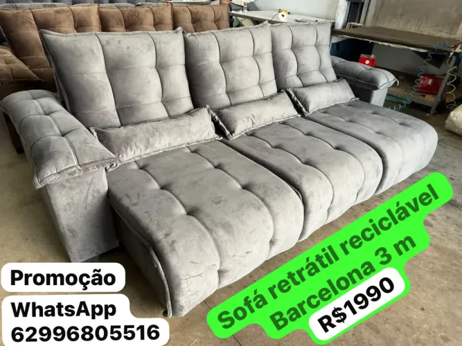 Sofá retrátil reciclável 3 m Barcelona 1.990 promoção