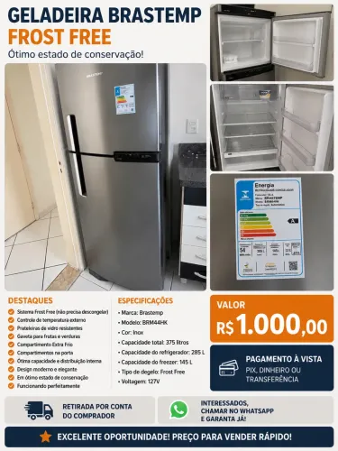  Geladeira Brastemp Frost Free