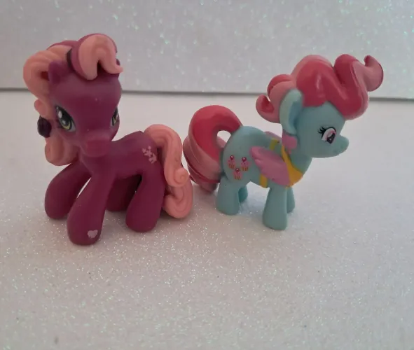 Lote My Little Pony Blind Bag 6cm Mrs. Dazzle Cake e Cherry Blossom