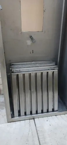 Coifa industrial com filtro inercial INOX