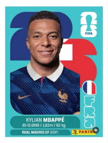 Figurinha Copa 2026 - Kylian Mbappe - França