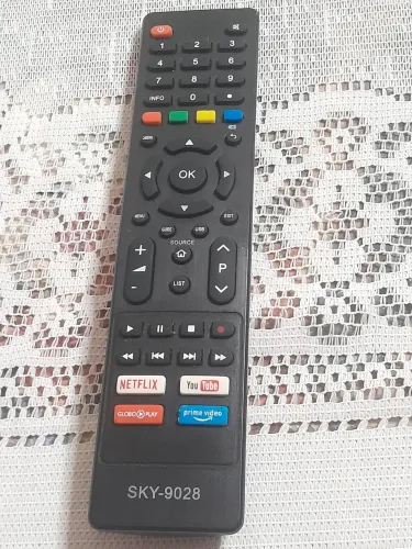 Controle Remoto Universal SKY-9028 Smart TV Netflix YouTube
