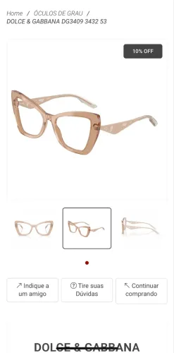 Armação DOLCE & GABBANA 