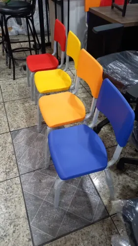 Cadeira fixa escolar infantil 3 a 5 anos polipropileno