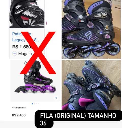 Patins fila original 