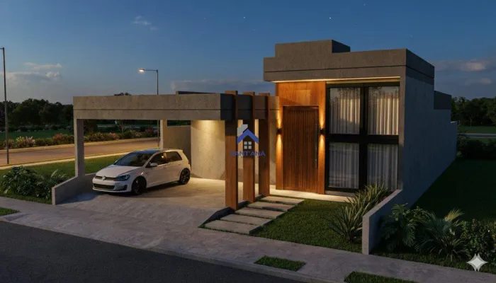 CASA DE 159M² COM 2 QUARTOS SENDO 1 SUÍTE COM CLOSET NO CONDOMÍNIO MORADA DO VISCONDE NO B