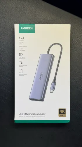 HUB Ugreen 9 em 1 - RJ45, HDMI, 2xUSB-C, 2xUSB-A, 1 SD Card e 1 TF Card