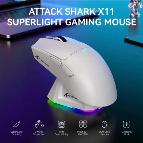 Mouse Gamer Attack Shark X11 Superlight
