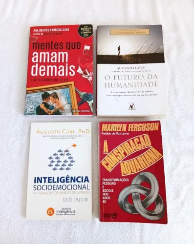 Kit 4 Livros - Augusto Cury, Ana Beatriz e Marilyn Ferguson