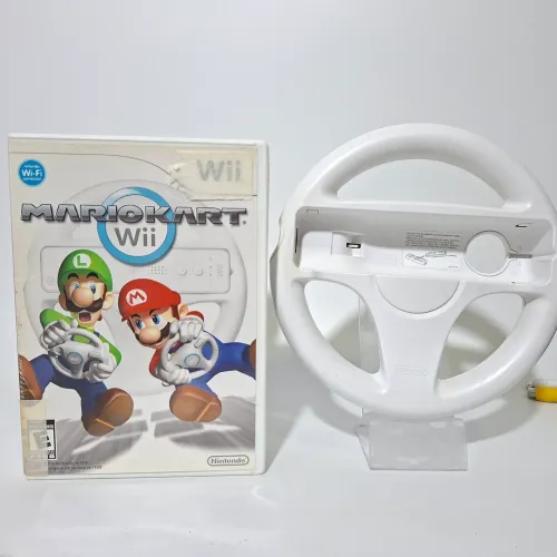 Mario kart nintendo wii com volante