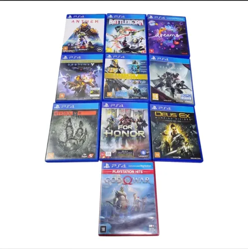 Lote jogos PS4 faço Olx pay