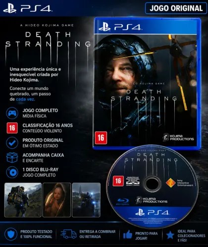Death Stranding PS4 Original Mídia Física - Jogo Completo