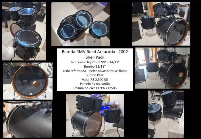 Bateria acústica RMV - 2002 Araucaria