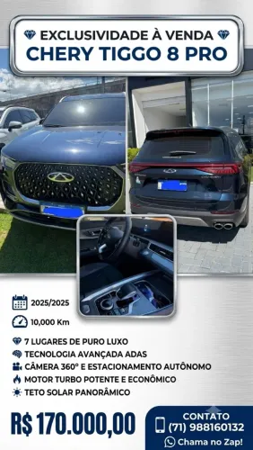 Chery Tiggo 8 PRO 1.6 Tgdi Aut. 2026